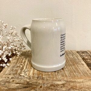 Vintage Lufthansa Stoneware Commemorative Beer Stein Houston - Frankfort 1985